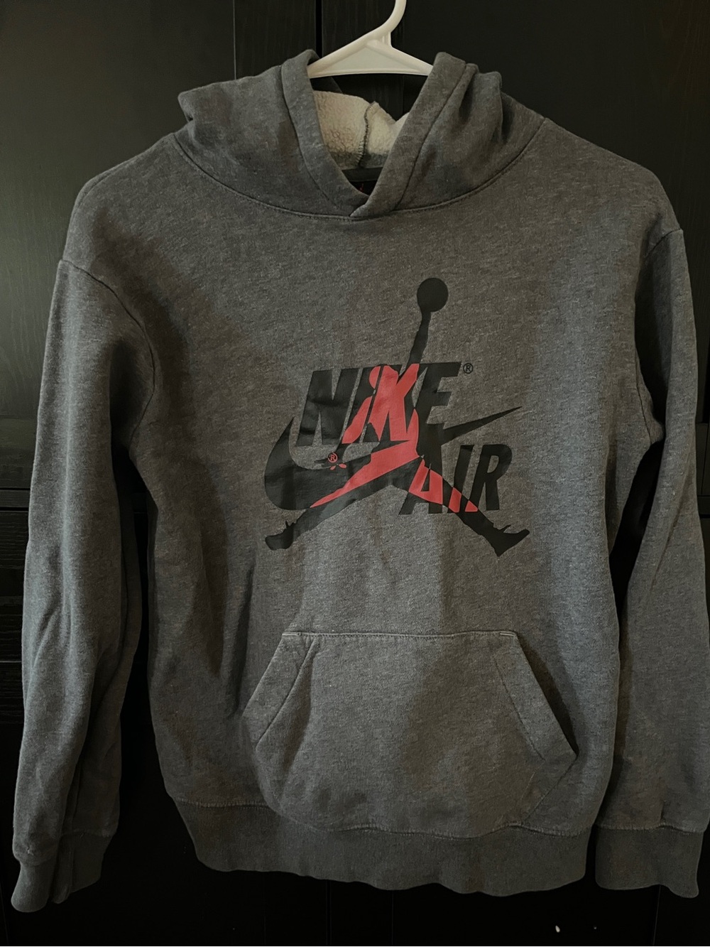 Boys Nike Gray Hoodie